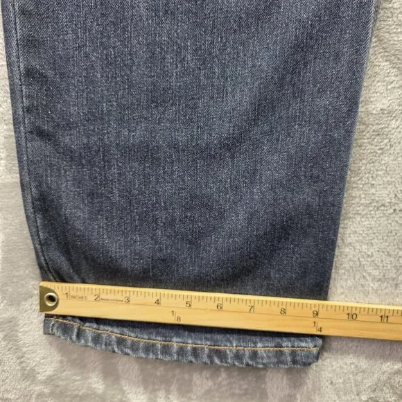 Carhartt Holter Jeans Mens 40x30 Blue Relaxed Fit Straight Leg Workwear 101483 - Picture 9 of 11